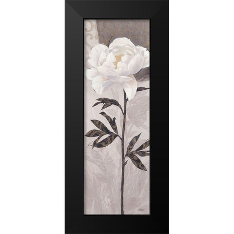 Elegant Bloom2 Black Modern Wood Framed Art Print by Stoyanov