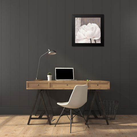 Blissful Bloom 3 Black Modern Wood Framed Art Print by Stoyanov, Ivo