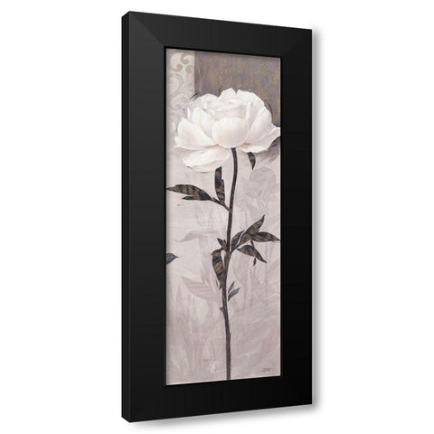 Elegant Bloom 3 Black Modern Wood Framed Art Print with Double Matting by Stoyanov