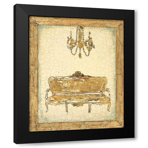 Divine Recline Black Modern Wood Framed Art Print by Studio