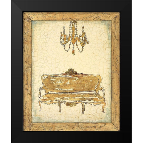 Divine Recline Black Modern Wood Framed Art Print by Studio
