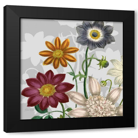 Victorian Garden 1 Black Modern Wood Framed Art Print with Double Matting by Ross, Devon