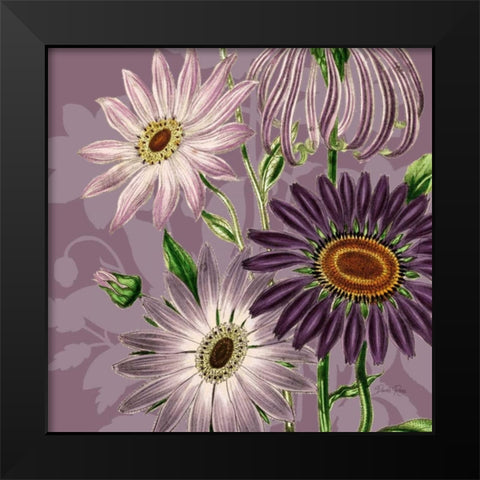 Victorian Garden 2 Black Modern Wood Framed Art Print by Ross, Devon