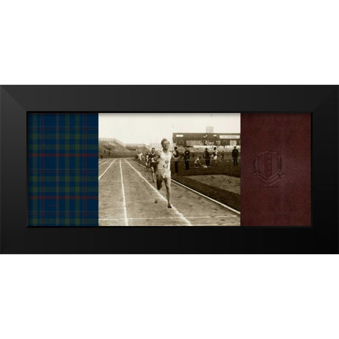 Vintage Track and Field Black Modern Wood Framed Art Print by Appleman, Sam