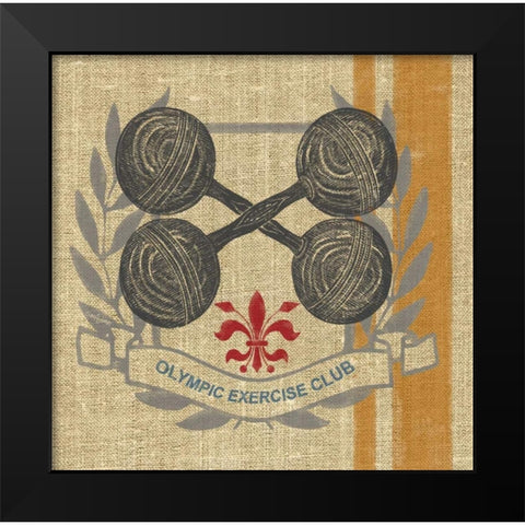 Olympic Exercise Club Black Modern Wood Framed Art Print by Appleman, Sam