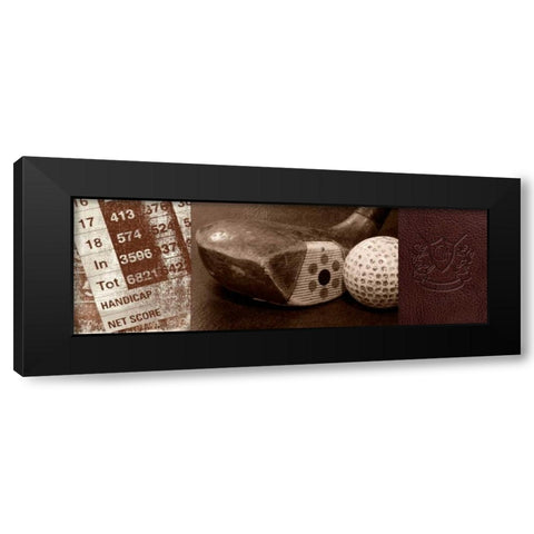 Vintage Golf Black Modern Wood Framed Art Print by Appleman, Sam