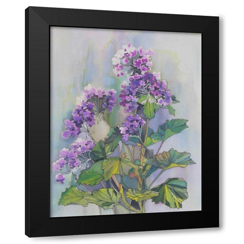 Purple Floriade II Black Modern Wood Framed Art Print by Mayskaya, Alisa