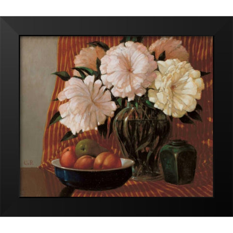 Stillife  Black Modern Wood Framed Art Print by van Rooijen, Carel