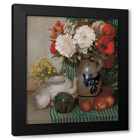 Stillife  Black Modern Wood Framed Art Print with Double Matting by van Rooijen, Carel