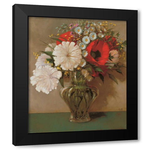 Stillife  Black Modern Wood Framed Art Print with Double Matting by van Rooijen, Carel