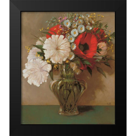 Stillife  Black Modern Wood Framed Art Print by van Rooijen, Carel