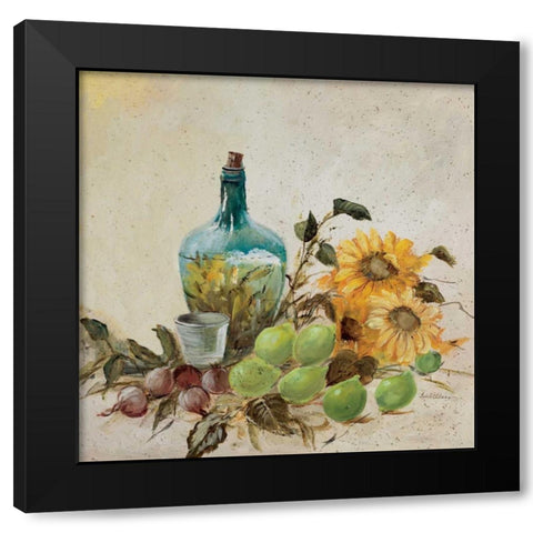 Mediterranean comp. II Black Modern Wood Framed Art Print with Double Matting by Schottler, Katharina