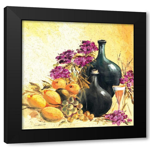 Lemon stillife Black Modern Wood Framed Art Print with Double Matting by Schottler, Katharina