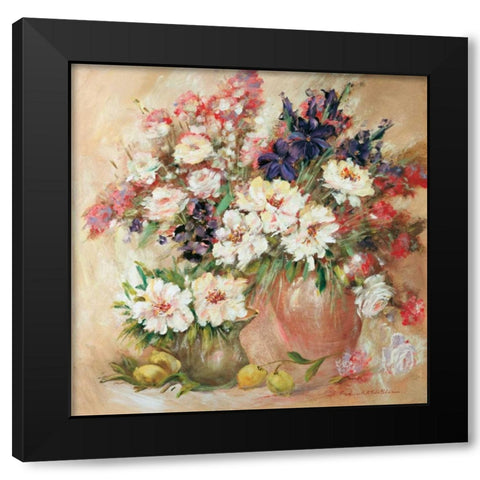 Bouqette classico II Black Modern Wood Framed Art Print by Schottler, Katharina