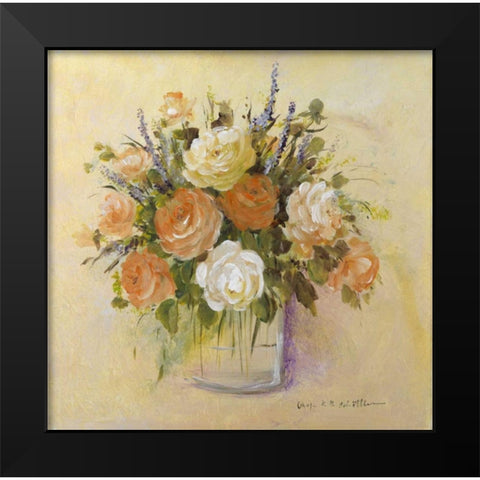 Tradition bouqet I Black Modern Wood Framed Art Print by Schottler, Katharina