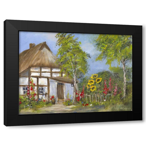 Old farmershouse I Black Modern Wood Framed Art Print with Double Matting by Schottler, Katharina