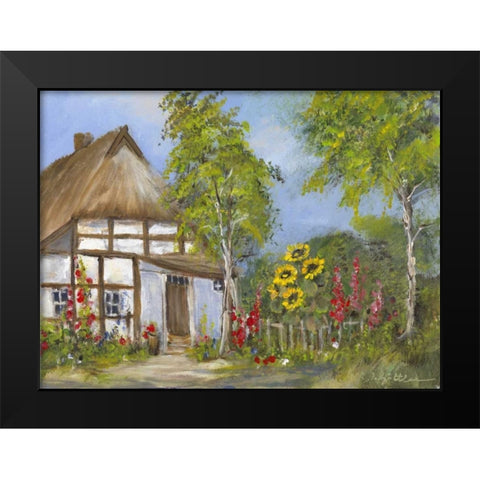 Old farmershouse I Black Modern Wood Framed Art Print by Schottler, Katharina