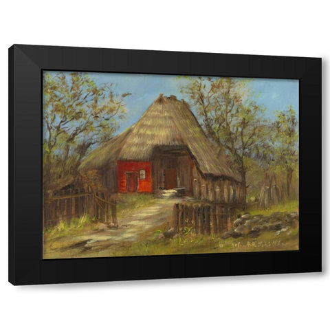 Old farmershouse II Black Modern Wood Framed Art Print with Double Matting by Schottler, Katharina