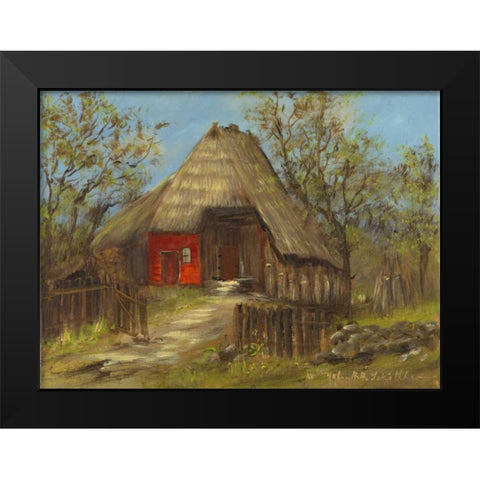 Old farmershouse II Black Modern Wood Framed Art Print by Schottler, Katharina