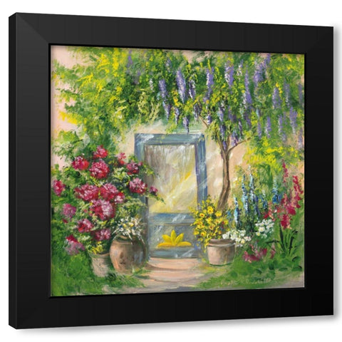 Entrada I Black Modern Wood Framed Art Print with Double Matting by Schottler, Katharina