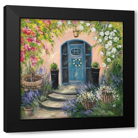 Entrada II Black Modern Wood Framed Art Print with Double Matting by Schottler, Katharina
