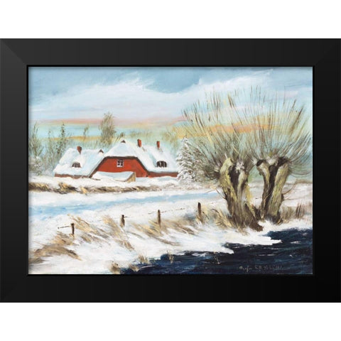 Winter I Black Modern Wood Framed Art Print by Schottler, Katharina