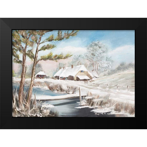 Winter II Black Modern Wood Framed Art Print by Schottler, Katharina