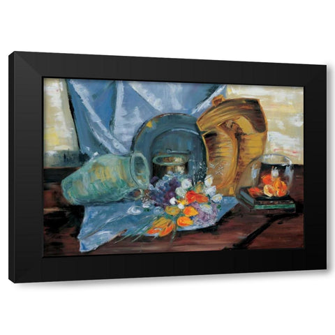 Still life I Black Modern Wood Framed Art Print with Double Matting by Cruysberg, Marijke