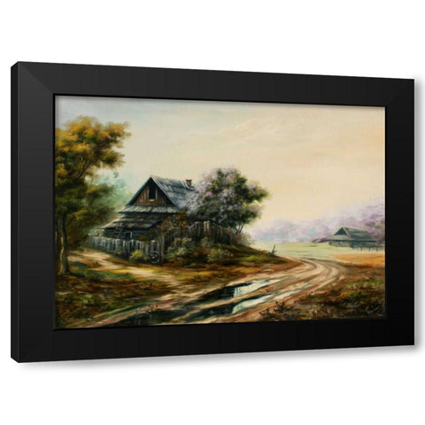 Zabroshunij Danik Black Modern Wood Framed Art Print with Double Matting by Vlagyislav, Najgyonov