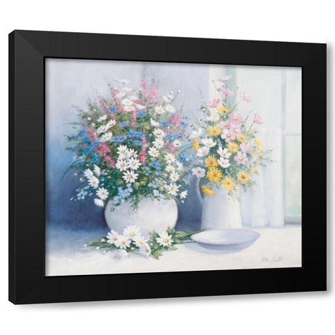 From grannys garden Black Modern Wood Framed Art Print with Double Matting by Motz, Peter