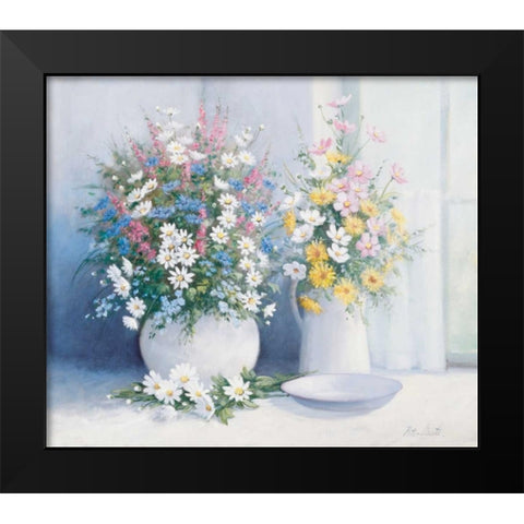 From grannys garden Black Modern Wood Framed Art Print by Motz, Peter