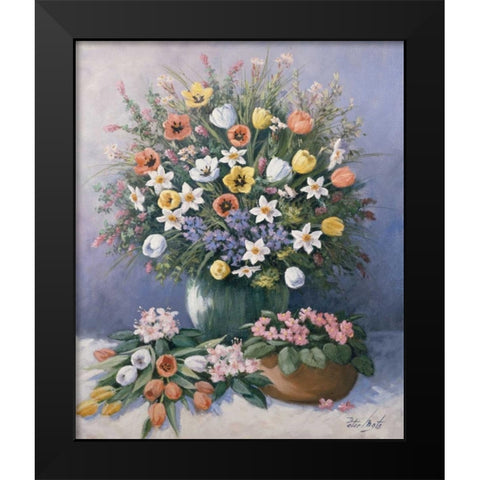 Summer glory Black Modern Wood Framed Art Print by Motz, Peter