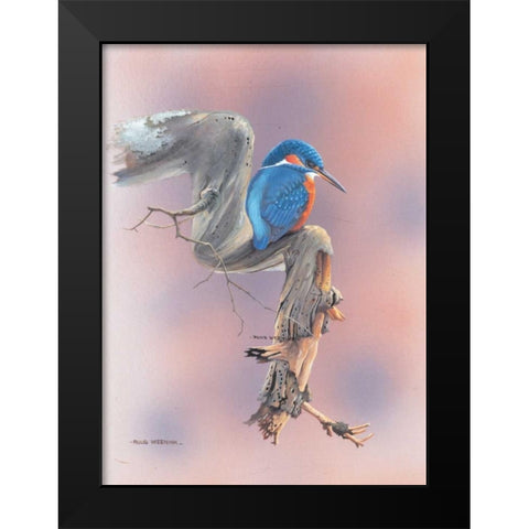 Birdy III Black Modern Wood Framed Art Print by Weenink, Ruud