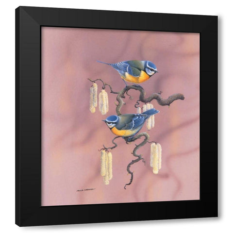Birdy IV Black Modern Wood Framed Art Print by Weenink, Ruud