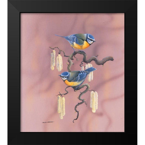 Birdy IV Black Modern Wood Framed Art Print by Weenink, Ruud