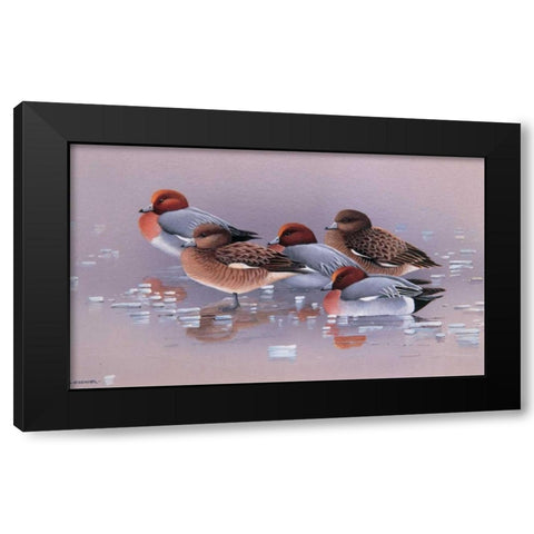 Chilly together Black Modern Wood Framed Art Print by Weenink, Ruud