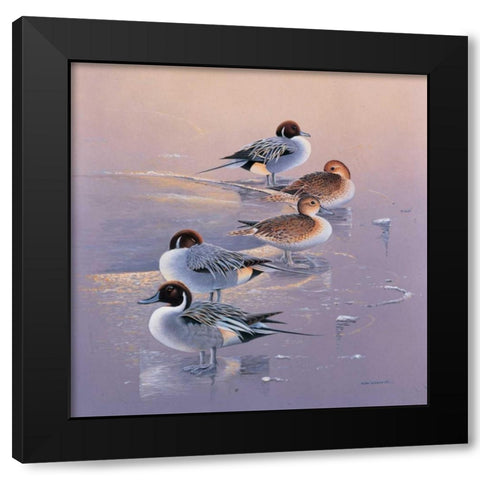 All together now I Black Modern Wood Framed Art Print by Weenink, Ruud