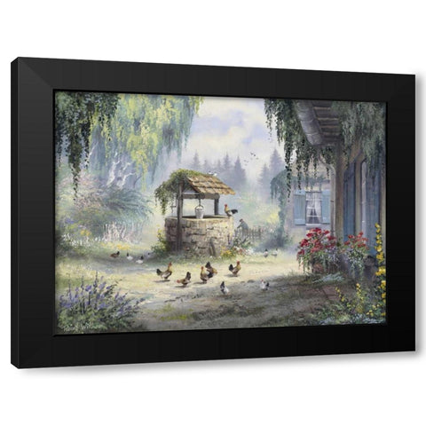 The well Black Modern Wood Framed Art Print with Double Matting by Withaar, Reint
