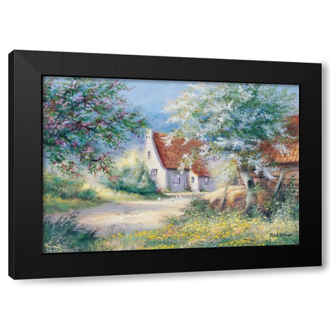 Scent of blossom Black Modern Wood Framed Art Print with Double Matting by Withaar, Reint