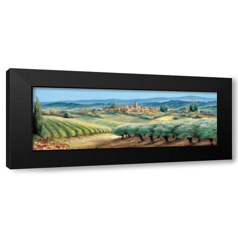 Provence I Black Modern Wood Framed Art Print with Double Matting by Withaar, Reint