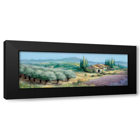 Provence II Black Modern Wood Framed Art Print with Double Matting by Withaar, Reint