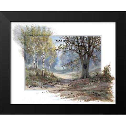 Forest creation Black Modern Wood Framed Art Print by Withaar, Reint