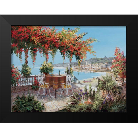 Makes my day perfect Black Modern Wood Framed Art Print by Withaar, Reint