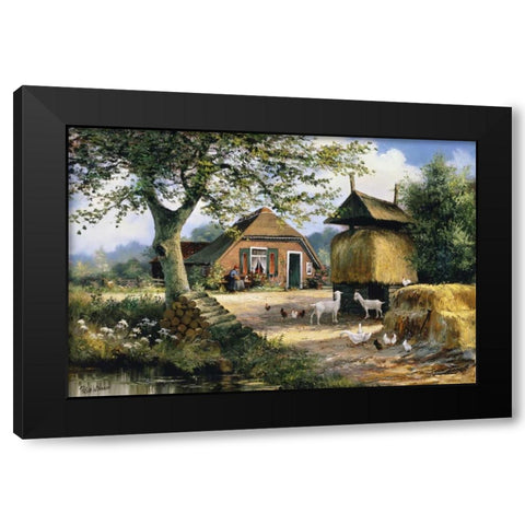 Classic tense Black Modern Wood Framed Art Print by Withaar, Reint