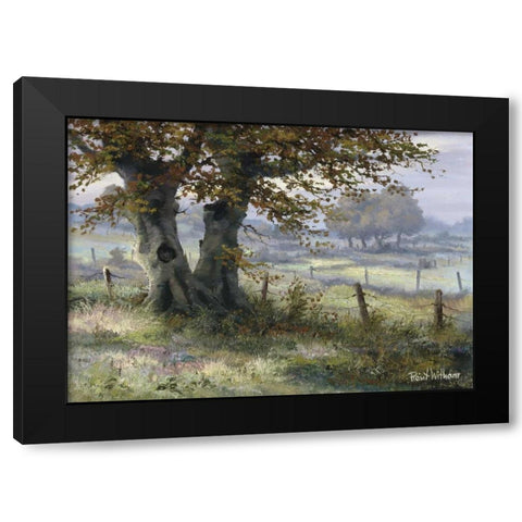 Classic tense Black Modern Wood Framed Art Print with Double Matting by Withaar, Reint