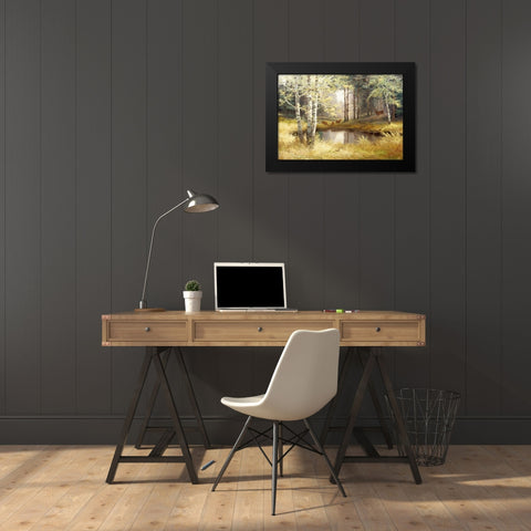Classic tense Black Modern Wood Framed Art Print by Withaar, Reint