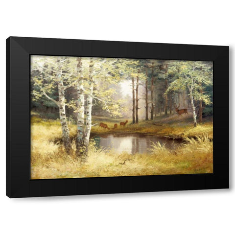 Classic tense Black Modern Wood Framed Art Print by Withaar, Reint
