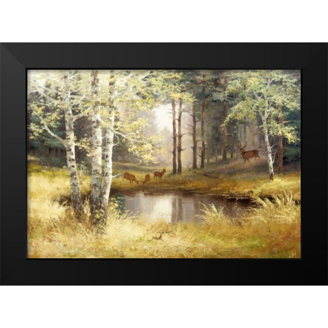Classic tense Black Modern Wood Framed Art Print by Withaar, Reint