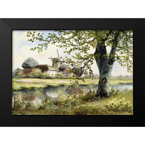 Classic tense Black Modern Wood Framed Art Print by Withaar, Reint