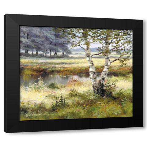 Farmhouse Black Modern Wood Framed Art Print with Double Matting by Withaar, Reint